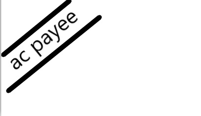 account payee cross cheque