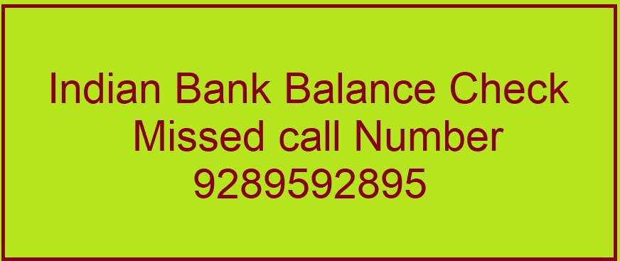 check Indian bank account balance
